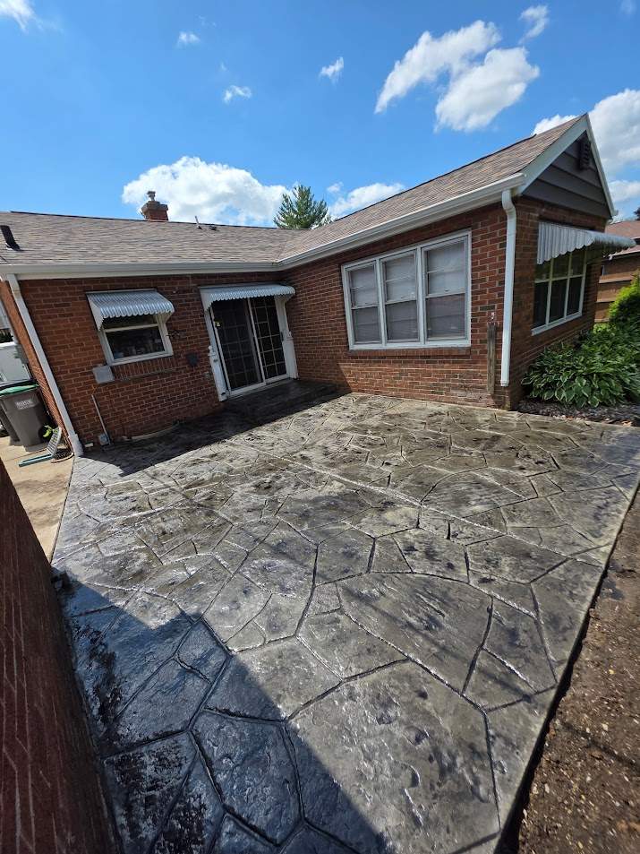 Stamped patio